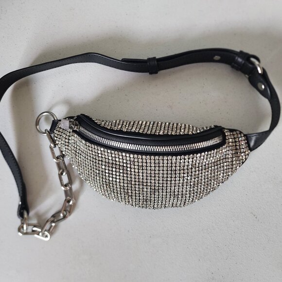 Alexander Wang Rhinestone Pouch/Sling Bag "EUC" - Picture 2 of 16